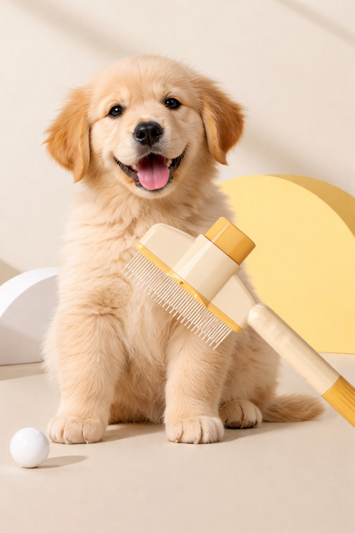 2-in-1 Massage- & Fellpflegebürste